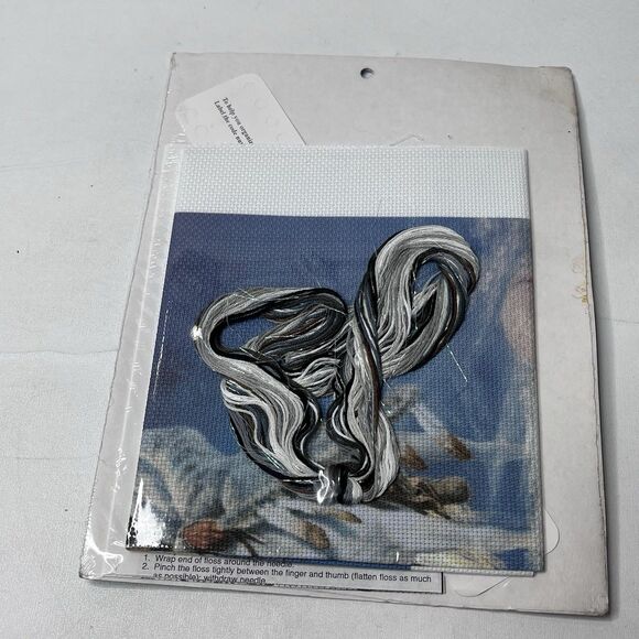 CANDAMAR DESIGNS Hermon Adams WINTER PICTURE Embellished Cross Stitch kit - Picture 6 of 6